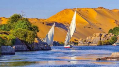 Support life , support the Nile flowing in Egypt